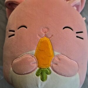 Squishmallows Pink Bunny with Carrot
